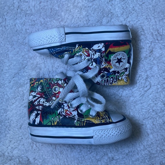Converse - Superman Design High-Top Sneakers - Picture 1 of 7